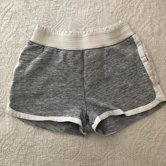 high waisted terry cloth shorts
